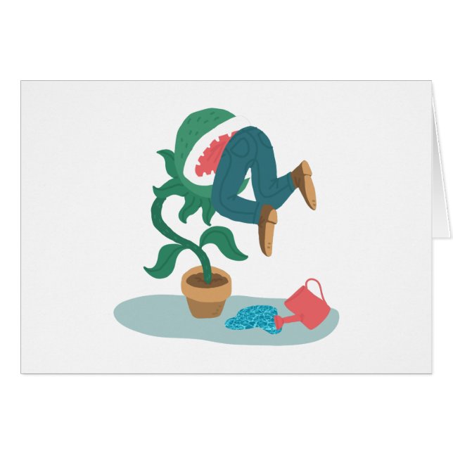 Venusfliegenfalle gefüttert (Vorderseite (Horizontal))