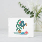 Venusfliegenfalle gefüttert postkarte (Stehend Vorderseite)