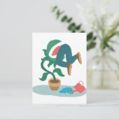 Venusfliegenfalle gefüttert postkarte (Stehend Vorderseite)