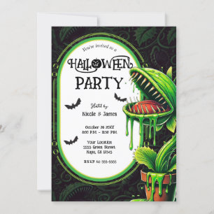Venusfliegenfalle Grüner Schleim Halloween-Party  Einladung