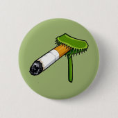 Venusfliegenfalle Pflanze mit Zigarette Button (Vorderseite)