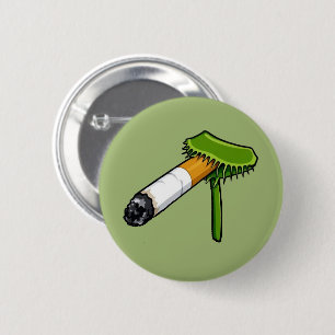 Venusfliegenfalle Pflanze mit Zigarette Button