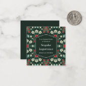 Venusfliegenfalle viktorianisch gothic Mini Mitteilungskarte (Vorderseite/Rückseite Beispiel)