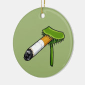Venusfliegenfallen-Pflanze mit Zigarette Keramik Ornament (Links)