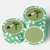 Venusfliegenfallen-Pflanze mit Zigarette Pokerchips (Stapel)