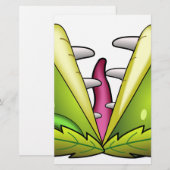 Venusfliegenmonster Briefpapier (Vorne/Hinten)
