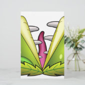 Venusfliegenmonster Briefpapier (Stehend Vorderseite)