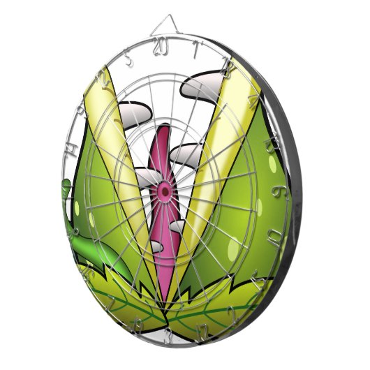 Venusfliegenmonster Dartscheibe (Vorderseite rechts)