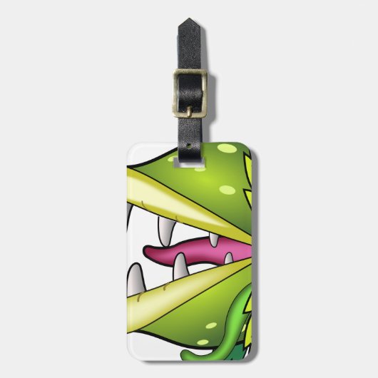 Venusfliegenmonster Gepäckanhänger (Vorderseite vertikal)