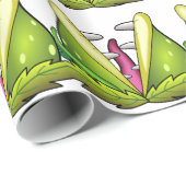 Venusfliegenmonster Geschenkpapier (Rolleneckpunkt)