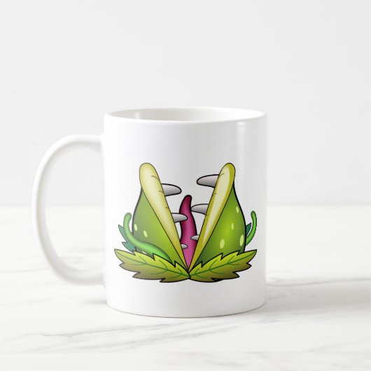 Venusfliegenmonster Kaffeetasse (Links)