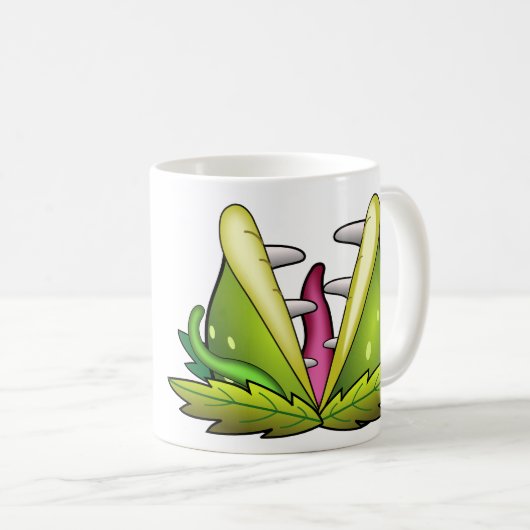 Venusfliegenmonster Kaffeetasse (VorderseiteRechts)