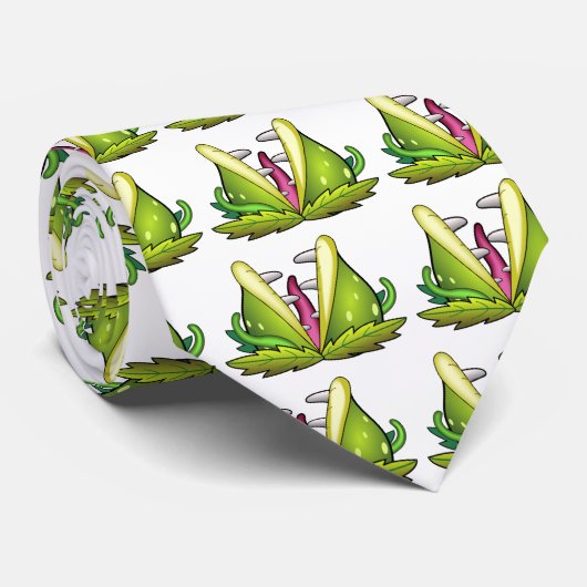 Venusfliegenmonster Krawatte (Gerollt)