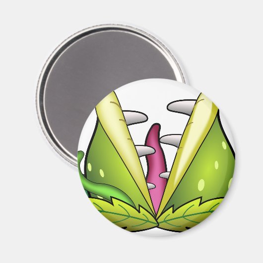 Venusfliegenmonster Magnet (Vorderseite/Rückseite)