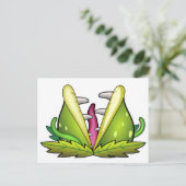 Venusfliegenmonster Postkarte (Stehend Vorderseite)