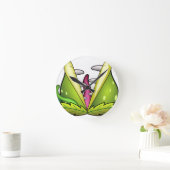 Venusfliegenmonster Runde Wanduhr (Zuhause)