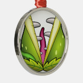 Venusfliegenmonster Silbernes Ornament (Rechts)