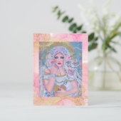 Venusgöttin der Liebe Rose von Renee Postkarte (Stehend Vorderseite)
