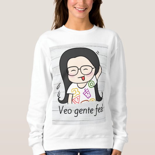 veo gente fea sweatshirt (Vorderseite)