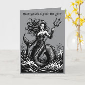 Vepar Sirene der höllischen Meere Illustration Karte (Gelbe Blume)