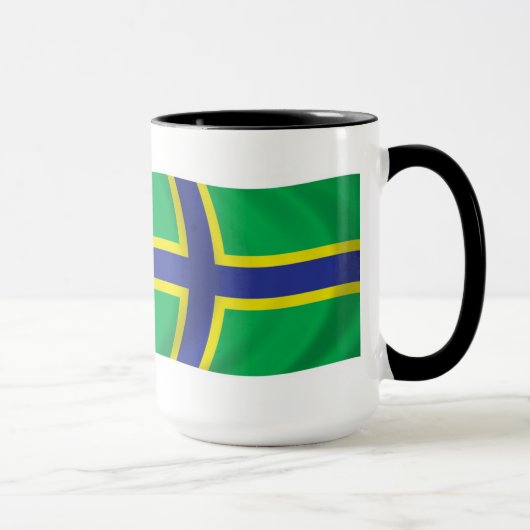 Vepsen Flagge Tasse (Rechts)