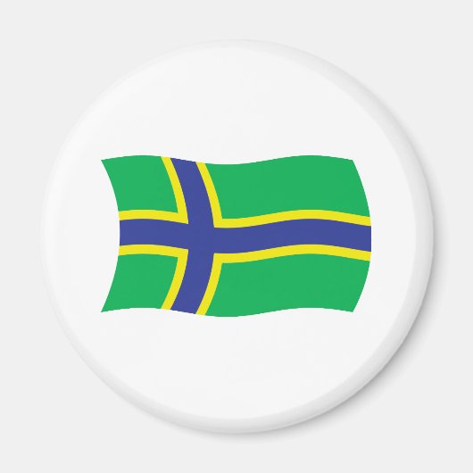 Vepsians Flag Magnet (Vorne)