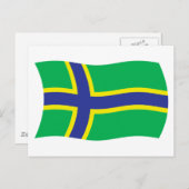 Vepsians Flag Postkarte (Vorne/Hinten)