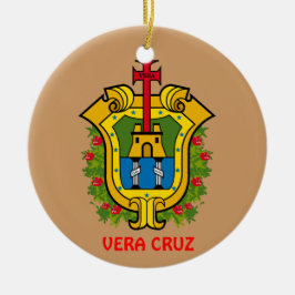 Vera Cruz, kundenspezifische Weihnachtsverzierung Keramikornament