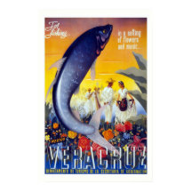 "Vera Cruz" Vintage Travel Poster
