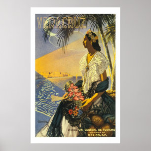 "Vera Cruz" Vintage Travel Poster