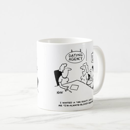 Verabred Agency - Mr. Right Kaffeetasse (VorderseiteRechts)