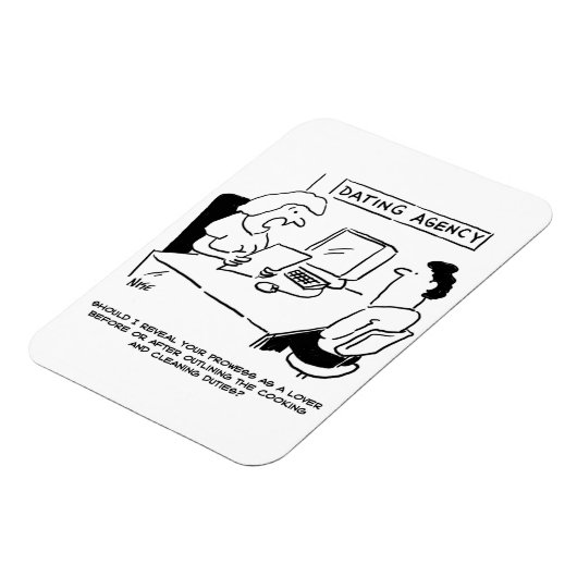 Verabred Agentur - Macht als Geliebter. Funny Magnet (Linke Seite)