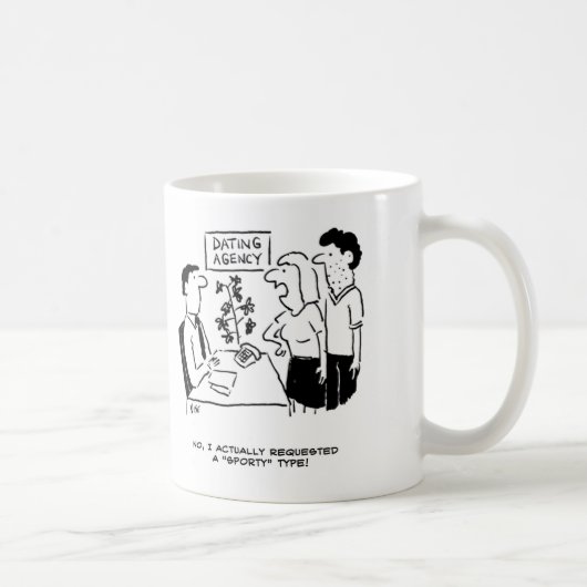 Verabred Cartoon der Agentur. Funny Kaffeetasse (Rechts)