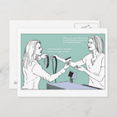 Verabreden a werewolf Postcard Postkarte (Vorne/Hinten)