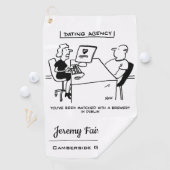 Verabredet Agentur passt zu einem Brauerei Funny C Golfhandtuch (Insitu)