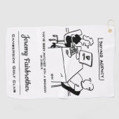 Verabredet Agentur passt zu einem Brauerei Funny C Golfhandtuch (Horizontal)