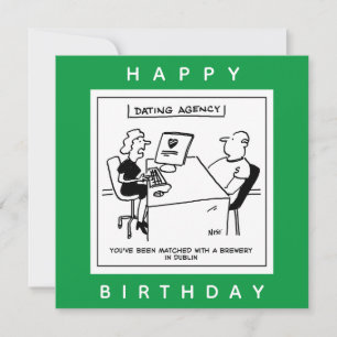 Verabredet Agentur passt zu einem Brauerei Funny C Karte