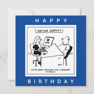 Verabredet Agentur passt zu einem Brauerei Funny C Karte