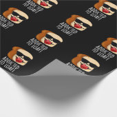 Verabredet von Loaf Funny Brot Pun Dark BG Geschenkpapier (Ecke)
