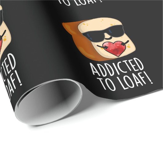 Verabredet von Loaf Funny Brot Pun Dark BG Geschenkpapier (Rolleneckpunkt)