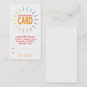 Verabredung rainbowBurst Terminkarte (Vorne/Hinten)