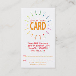 Verabredung rainbowBurst Terminkarte