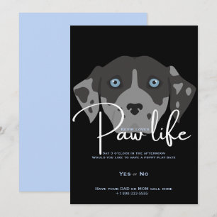 Verabredung zum Spielen Einladung