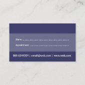 Verabredungs-einfacher minimaler Doktor Terminkarte (Rückseite)