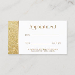 Verabredungs-eleganter GoldGlitzer modern Terminkarte