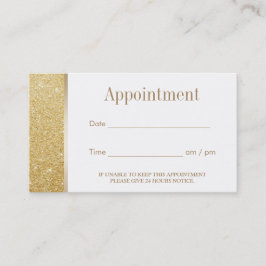 Verabredungs-eleganter GoldGlitzer modern Terminkarte