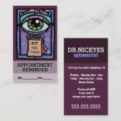 Verabredungs-Erinnerung. Terminkarte (Vorne/Hinten)