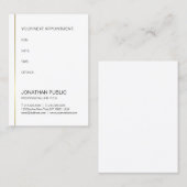 Verabredungs-Erinnerungs-Goldelegantes modernes Terminkarte (Vorne/Hinten)