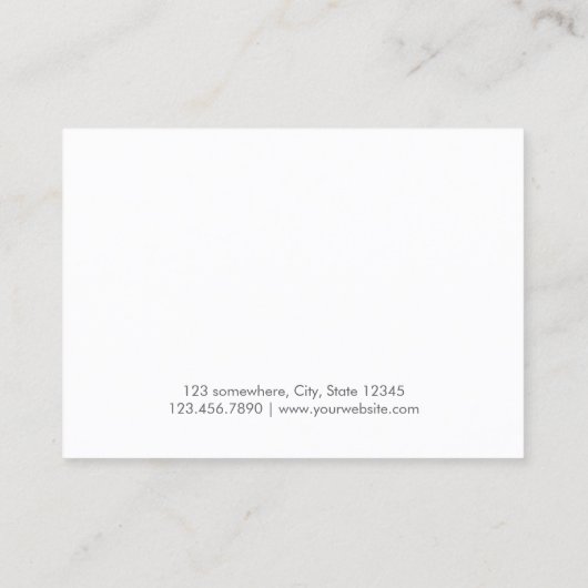 Verabredungs-Erinnerungs-moderner silberner Terminkarte (Rückseite)