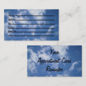 Verabredungs-Karte (Himmel) Terminkarte (Vorne/Hinten)